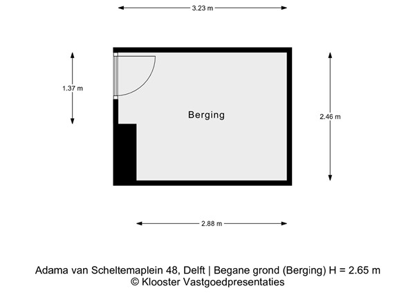 Plattegrond - Adama van Scheltemaplein 48, 2624 PG Delft - Begane grond (Berging).jpeg